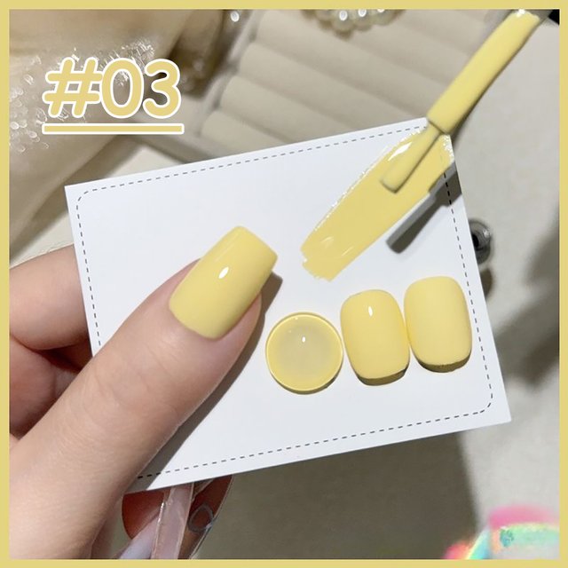 TC 10ML Bright Yellow Gel Nail Polish Starter Pure Soak Off No Wipe Nail Gel Polish Varnish Suitable For All Seasons