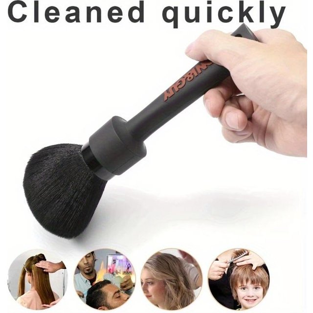 Barber Soft Hairbrush Neck Brush Professional Salon Facial Hair Cleaning Brush Hairdressing Broken Hair Duster Haircut Tools