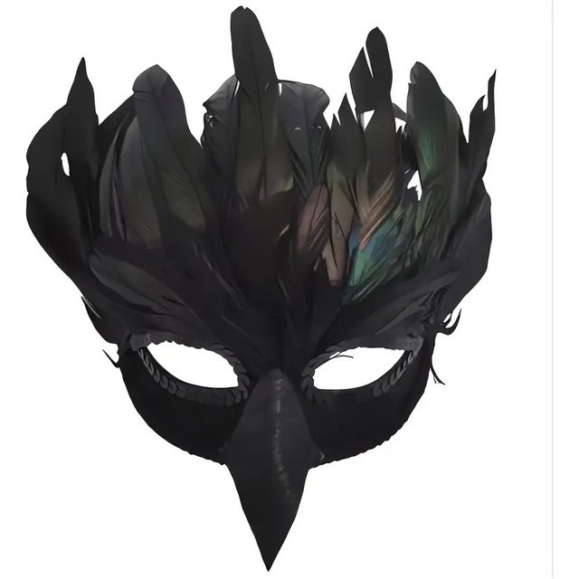 Demi-masque facial corbeau à plumes noires, masques buccaux pour Cosplay, Animal corbeau oiseau, déguisement de carnaval d'halloween, accessoires de Costume de fête