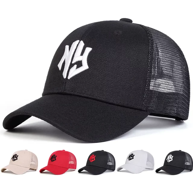 Unisex NG Letter Embroidery Baseball Net Caps Spring and Summer Outdoor Adjustable Casual Hats Sunscreen Hat Sports Cap