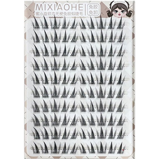 11-13mm Natural lash clusters curled up False Eyelashes Wispy False Eyelashes for Beauty Eye Cosplay DIY Makeup