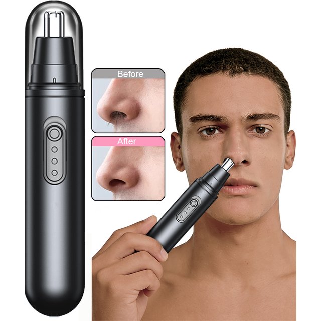 Nose Hair Trimmer Mini Nose Hair Remover Rechargeable Hair Trimmer Painless Nose Hair Clipper Portable Ear and Nose Hair Trimmer