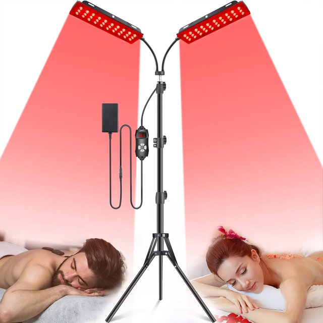 Double Heads LED Red Light Therapy Lamp 850nm Infrared & near Infrared Light Device Pain Relief Skin Care Beauty Care Instrument