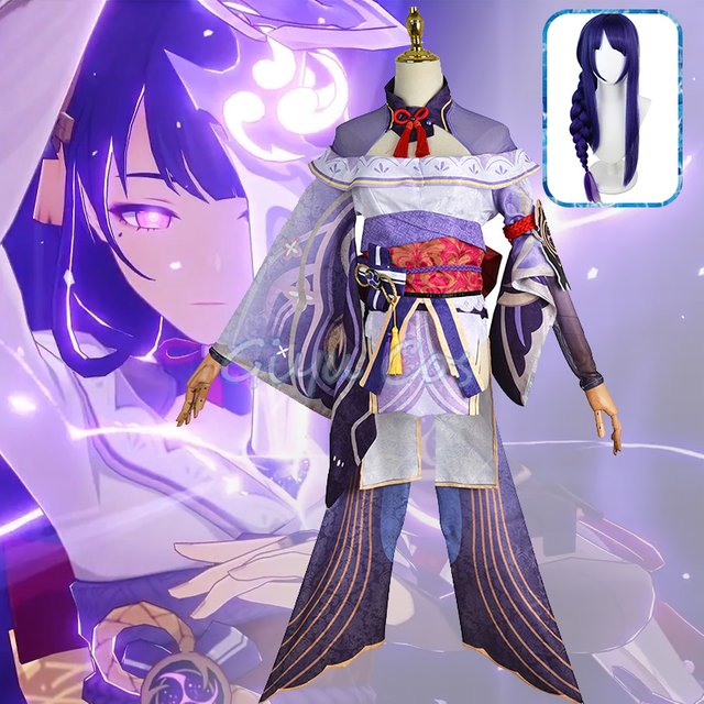 Beelzebul Raiden Shogun Cosplay Costume Genshin Impact adulte carnaval uniforme Anime Halloween fête mascarade femmes jeu