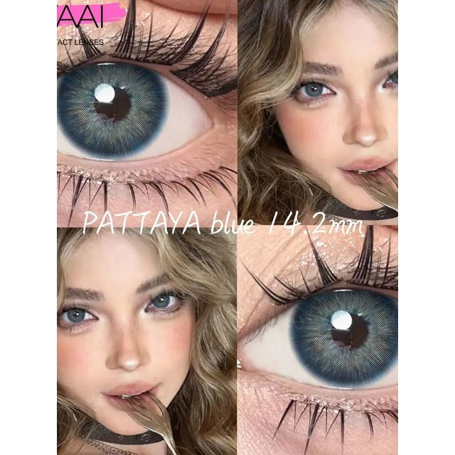 UYAAI Contact Lenses Colored Contact Makeup Natual Pupils Beauty Black Natural Pupils 14.2mm Blue Lenses Green Contacts Lenses