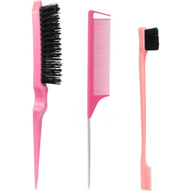 3pcs/lot Double Sided Edge Control Hair Comb Hair Styling Hair Brush Accessories New Brush Comb Styling Partition Comb