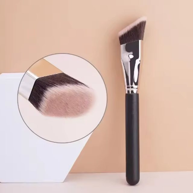 1Pcs Beveled Flat Head Foundation Make-up Makeup Brush Trapezoidal Contour Brush Fitting Novice Professional Makeup Tools
