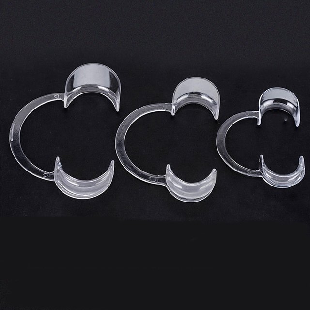 3Pcs C-type Oral Opener Disposable Intraoral Cheek Lip Opener Shape Autoclavable For Teeth Whitening Tools Materials