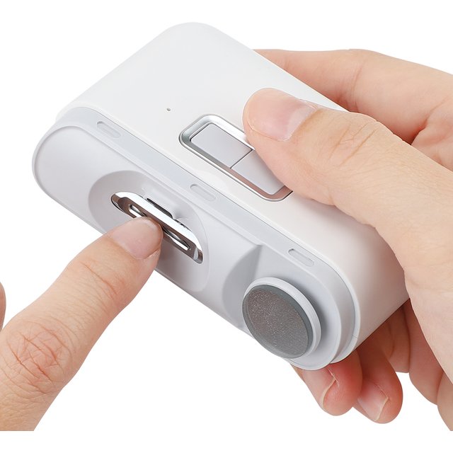 2 IN 1 Electric Nail Clipper Cutter With LED Light Automatic Nail Grinder Trimmer For Baby Adult Mini Manicure Tools Nail Care