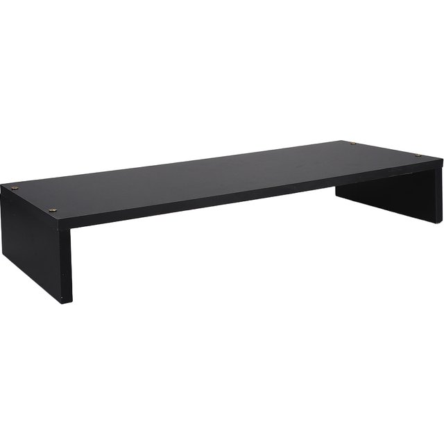 1pc Computer Monitor Height Stand Solid Wood Height Capacity Adjustable Shelf Thick For Stationery Cosmetics Office Desktop