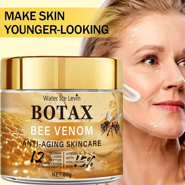 60gWater Ice Levin Botax Bee Venom Face Cream With Retinol Collagen Peptide Vitamin A B C E Hydrating Anti‑Aging Facial Skincare
