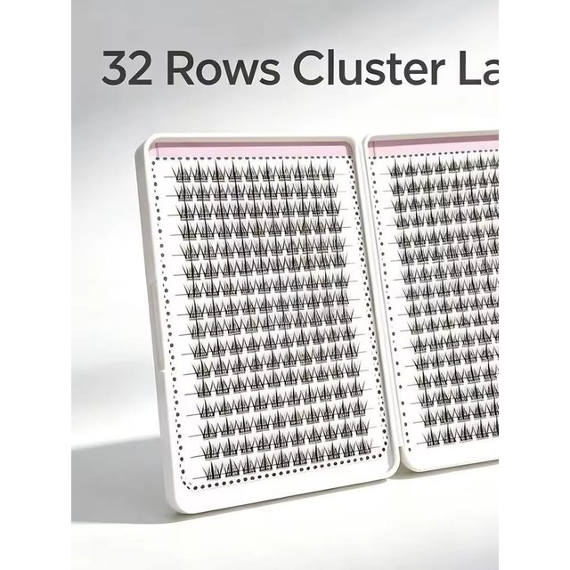 320 Clusters Natural Wispy Lash Clusters 32 Rows Soft Faux Mink DIY Eyelash Extensions for Beginners Everyday Makeup Home Beauty
