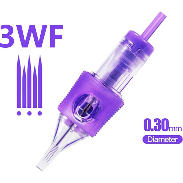 20pcs Tattoo Needles Disposable Sterilized Safety Cartridge Needle Microblading Machines Grips Tattoo Permanent Makeup Supplies