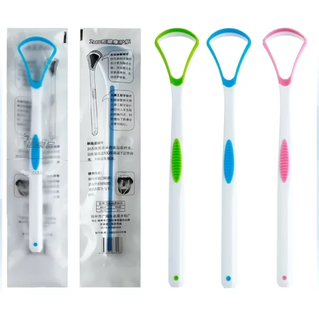 Tongue Scraper Cleaner for Adult Kid,Tongue Brush for Fresh Breath Dental Eliminate Bad Breath in Seconds Oral Care Tool