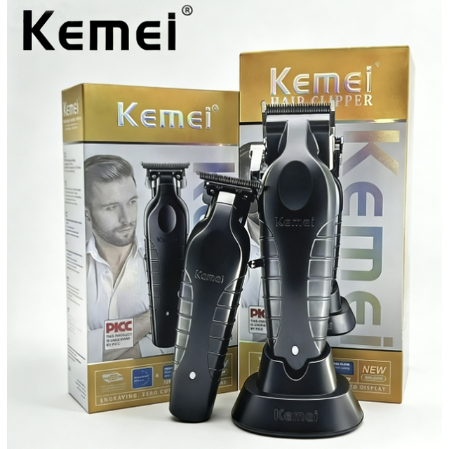 Kemai KM-2296 KM-2299 Professional Hair Clipper for Oil Head Carving,adjustable Hair Clipper with Charging Base,ideal for Salons