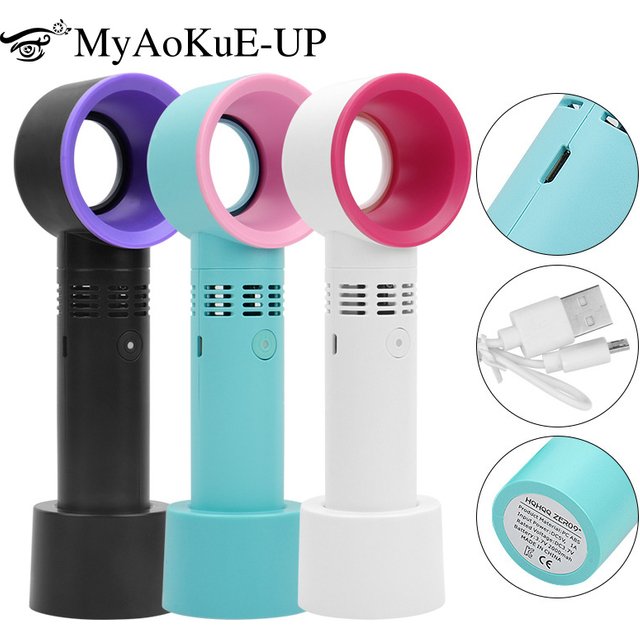 Usb Charging Eyelashes Dryer Plant False Lashes Bladeless Fan Grafted Eyelashes Dedicated Dryer for women Beauty Makeup Tools