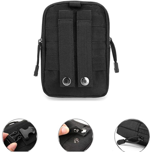 EDC – pochette tactique Molle universelle, sac de taille avec étui pour téléphone portable, équipement d'extérieur, Gadget, sacs de ceinture de poche