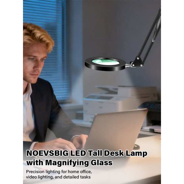 8X/10X Triple Fold Illuminated Magnifier USB 3 Colors LED Magnifying Glass for Soldering Iron Repair/Table Lamp/Skincare Beauty