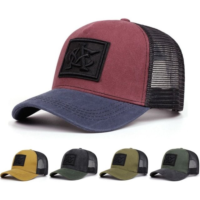 Fashion Vintage Breathable Baseball Hat Simple Adjustable Hip Hop Hat Embroidered Leisure Decoration Hat Sunscreen Hats Outdoor