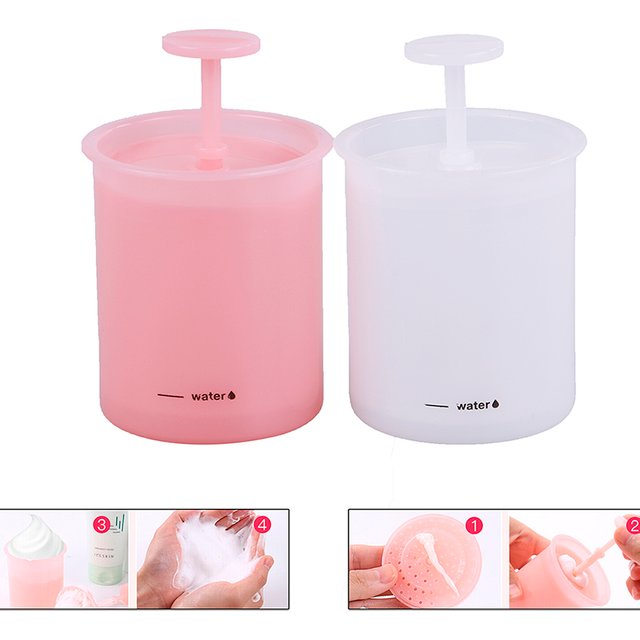 1 Pc Face Clean Tool Cleanser Foam Maker Household Cup Bubble Foamer Cup Thickened Plastic Facial Cleanser Manual Foaming Cup