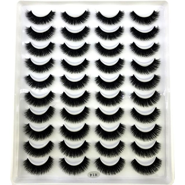 2023 New 20 pairs natural long 3D mink false eyelashes fake lashes makeup kit Mink Lashes extension eye lashes short eyelashes