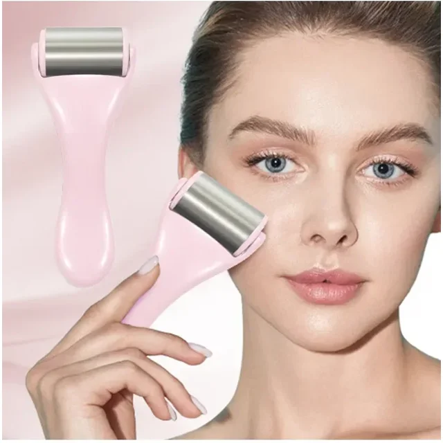 Skin Care Face Roller Cool Ice Roller Massager Household Skin Tighten Device Firming Skin Relieving Fatigue Anti Aging Massager