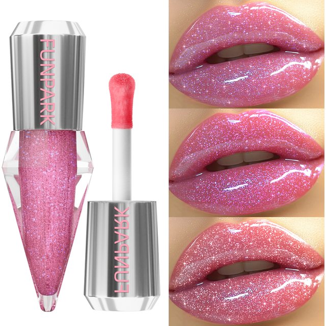 8 Colors Moisturizing Lip Gloss Shimmer Glitter Long Lasting Lip Oil Gloss Care the Lips Korean Makeup Gifts Pink Plumping Lips
