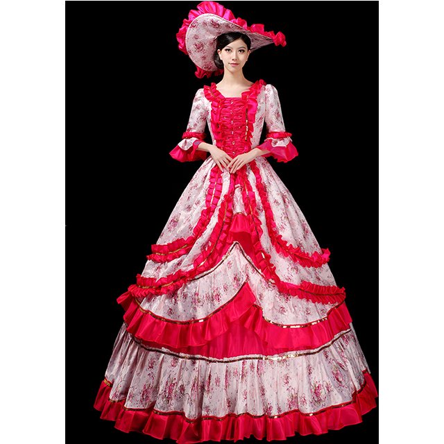 Robe de bal personnalisée médiévale Marie Court robes de soirée baroque victorien théâtre bal robes de soirée mascarade Halloween