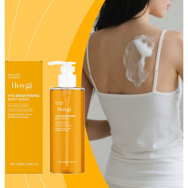 Kojic Acid Turmeric Brightening Body Wash Moisturizing, Cleansing, and Smooth Skin Shower Gel