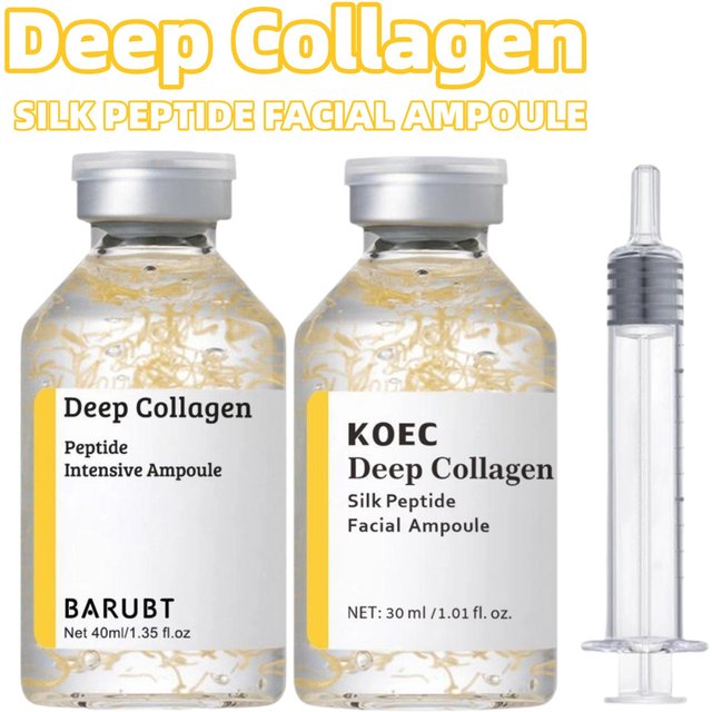Korean Silk Collagen Hydrating Essence Serum Deep Collagen Intensive Revitalizing Essence Lasting Firming Wrinkle Women FaceCare