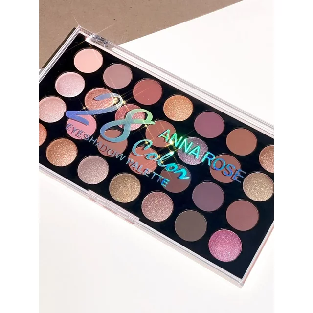 28-color eyeshadow palette, pearlescent matte, earthy tones, non-easy to fade, affordable multi-color eyeshadow palette