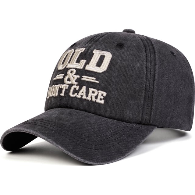 Unisex OLD & DON'T CARE Letter Embroidery Baseball Caps Spring Autumn Outdoor Adjustable Casual Hats Sunscreen Hat Sports Cap