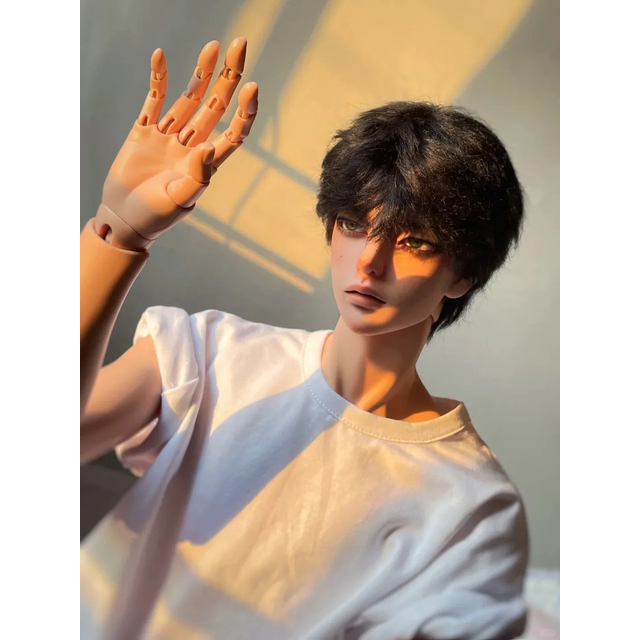 New BJD Doll 1/3 Zak Handsome Boy Uncle 68cm Brown Skin High Quality Resin Toy Gift Muscle Spot Makeup