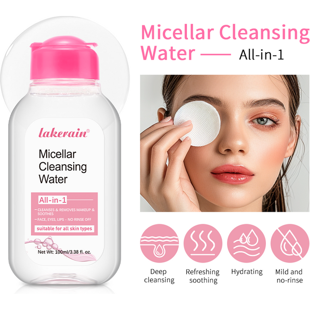 100ml Micellar Cleaning Water Hydrating Facial Cleanser Deep Makeup Remover Cleaning Water Refresh Hydrate Cleansing Skin