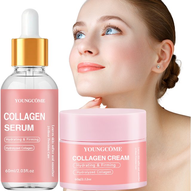 Collagen Cream & Collagen Essence Moisturizing Repair Skin Set Collagen Essence Skin Care Set Cosmetics Travel Package
