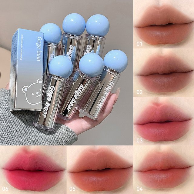 Gege bear Ice-permeable Water Mist Lip Mud, matte, soft, delicate and long-lasting, natural makeup application