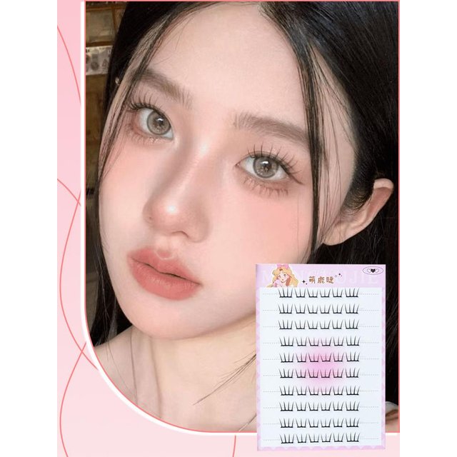 Lashes Clusters Extension Women Daily Natural Look Comic False Eyelash Korean U-shaped False DIY Eyelashes Makeup Tool
