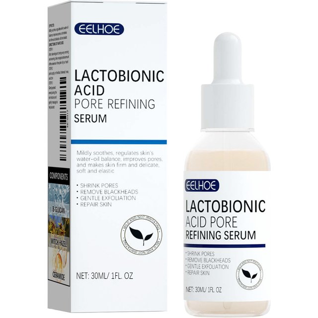 Lactobionic Acid Face Serum Pore Shrink Hyaluronic Acid Moisturizing Nourishing Firming Brighten Beauty Korean Cosmetics