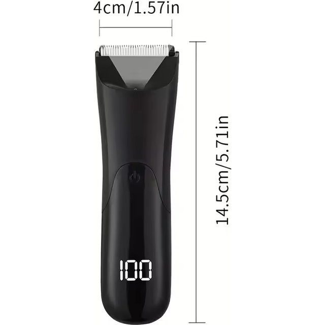 Men's Body Trimmer, Electric Razor, Pubic and Underarm Hair Private Hair Trimmer, Ceramic Blade Men's Grooming Kit