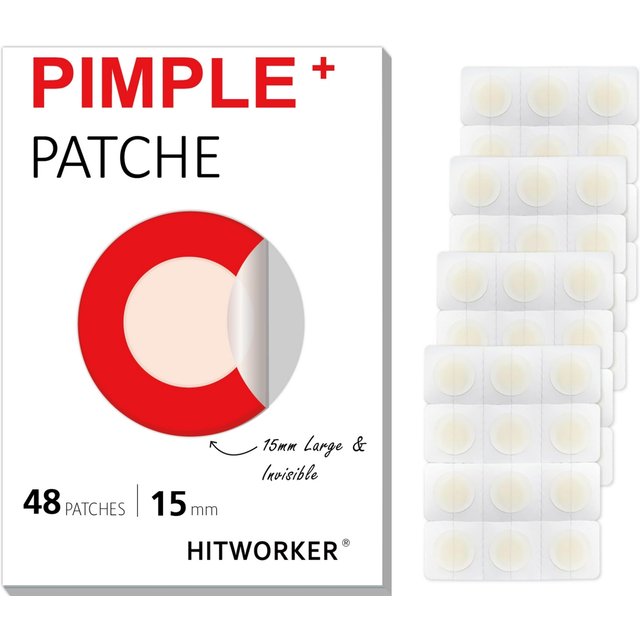 12/48Pcs Invisible Acne Patches Removal Pimple Anti-Acne Hydrocolloid Patches Spots Marks Concealer Repair Sticker Waterproof