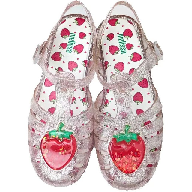 Melissa fille mode classique décontracté antidérapant chaussures de plage femmes plat romain gelée chaussures dames parfumées sandales