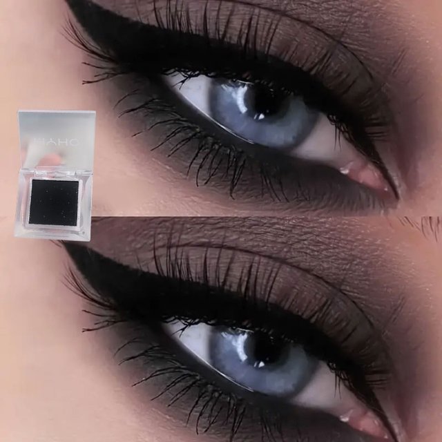 Black Matte Highlights Smoked Eye Shadow Plate Powder Delicate and Durable, Naturally Brightening Dopamine Eye Shadow Monochrome