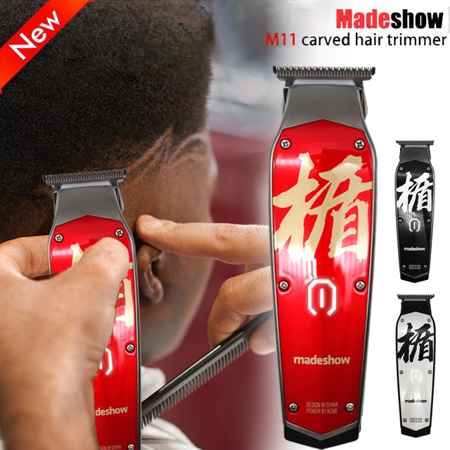 Madeshow M11 Professional Hair Clipper 0mm Carved Finishing Hair Trimmer for men Rechargeable Hair Cutting Machine Haircut