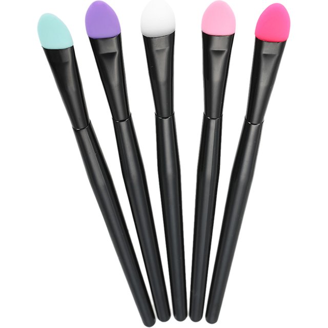 Soft Silicone Eyeshadow Brush Makeup Brush Professional Facial Cosmetic Tools for women Lipstick Brush Lip Stick Applicator