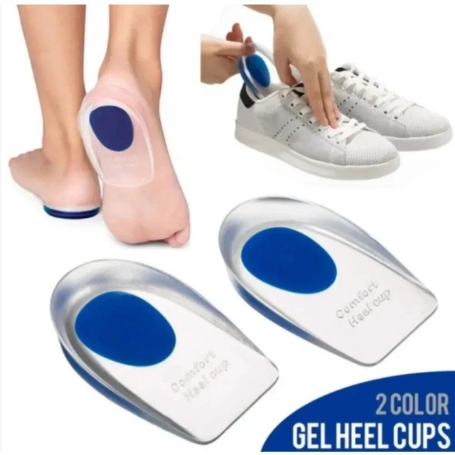 1 Pair Silicone Gel Insoles Men Women Heel Spurs Pain Relief Treatment Feet Pads Shock Absorption Massager Spa Foot Care Tools