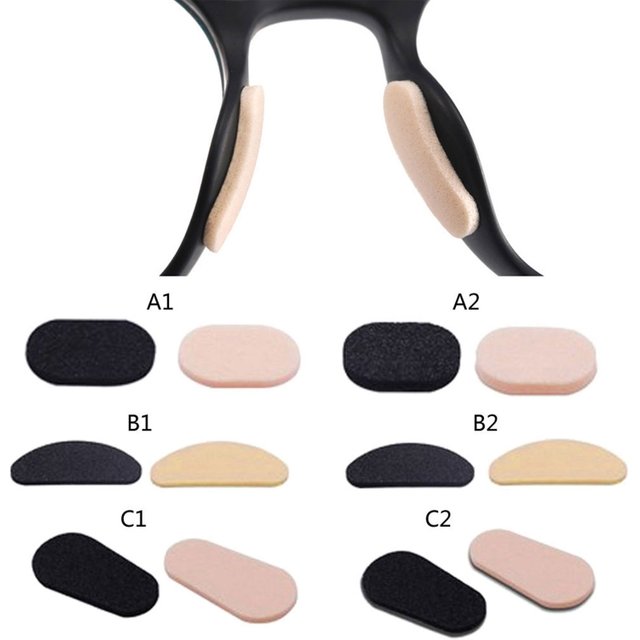 40Pcs Soft Foam Glasses Nose Pads Adhesive Eyeglass EVA Nose Pads Comfortable & Protect The Makeup