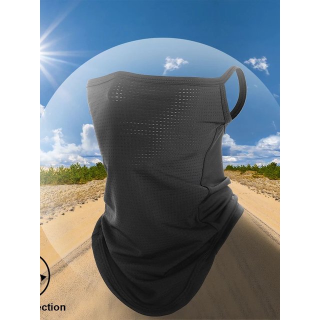 Ice Silk Sunscreen Mask Breathable Summer Cycling Headwear Moister Wicking Cooling Neck Gaiter Face Mask Cycling Face Cover
