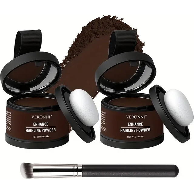 Unisex Hairline Powder-Instant Root Concealer for Thinning Hair,Natural Finish Eyebrow Hairline Concealer Makeup Hair Touch-Up