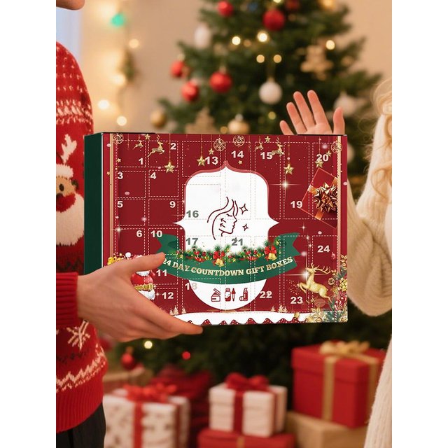 Calendar Advent for women 24 Days Christmas Advent Skin Care Beauty Kit 2025 Holiday Moisturizing Skin Care Products For Sister