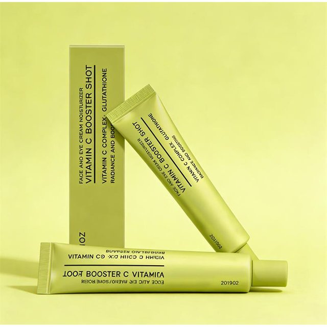 Vitamin C Booster Shot Face Cream With Glutathione And Niacinamide For Dark Spot Care,Improves Fine Lines,Korean Glass Skin Care